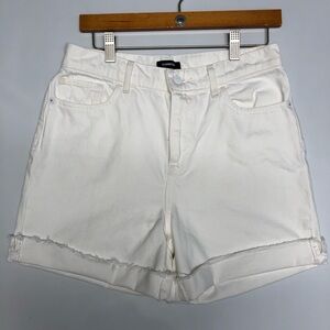Express midi high rise shorts size 8